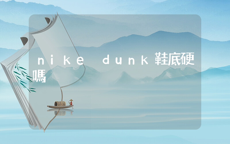 nike dunk鞋底硬嗎插圖